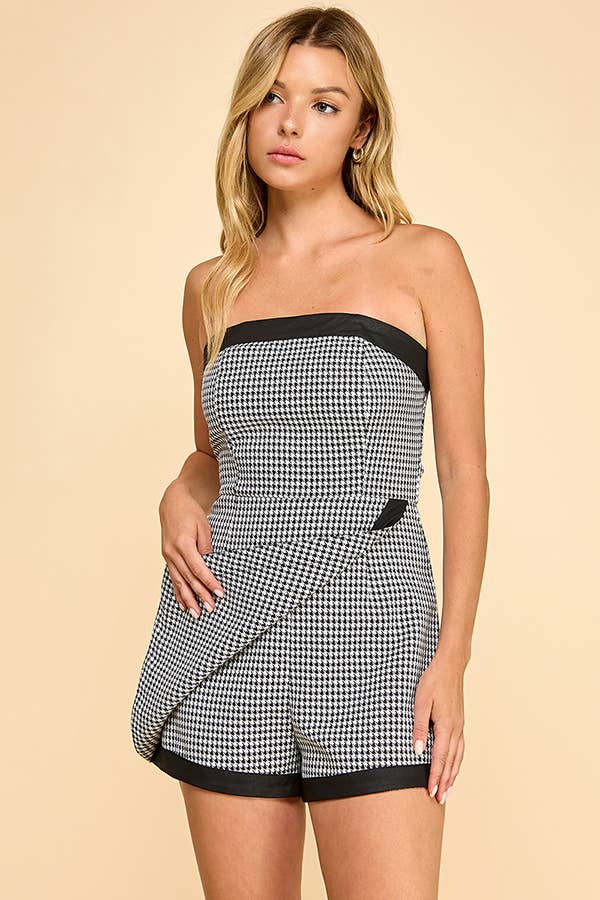 Houndstooth Romper