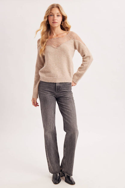 Lace Knit Pullover