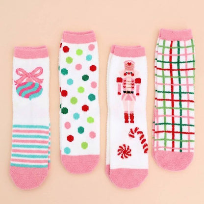 Fuzzy Christmas Socks