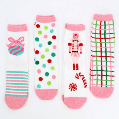 Fuzzy Christmas Socks