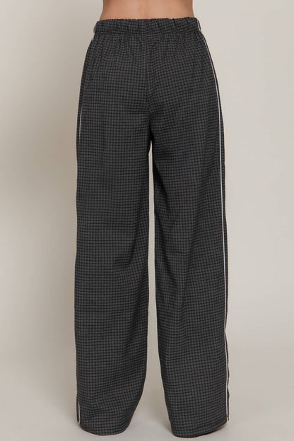 Check Woven Pants