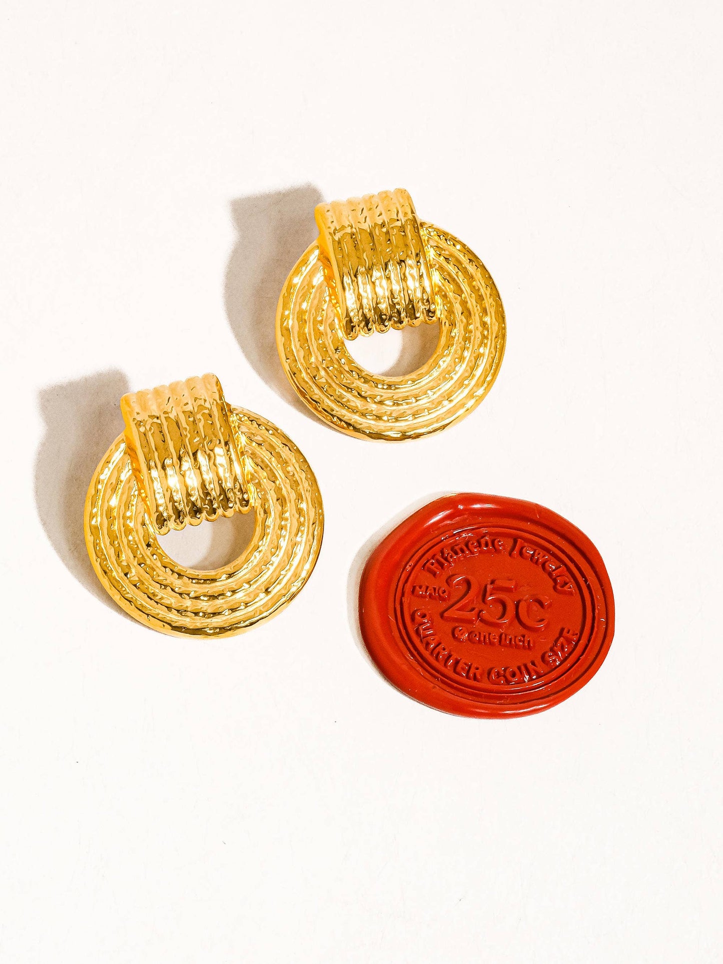 WP Stripe Hoop Earring