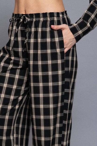 Plaid Pant Set