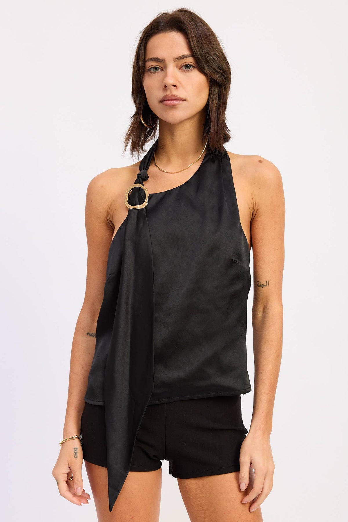 Scarf Detail Top