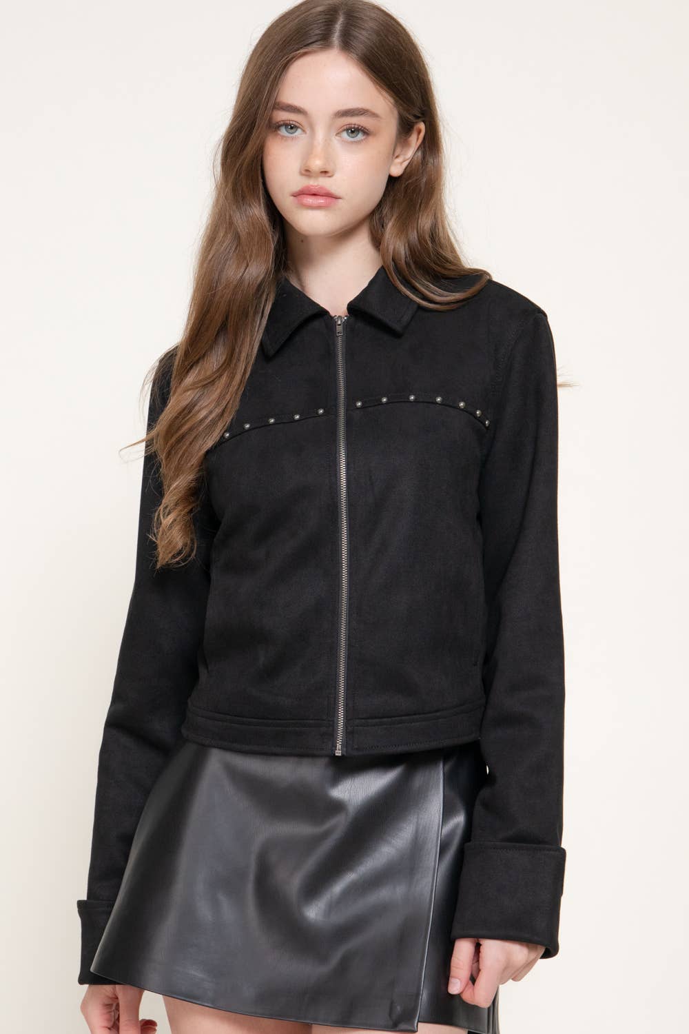 Stud Suede Jacket