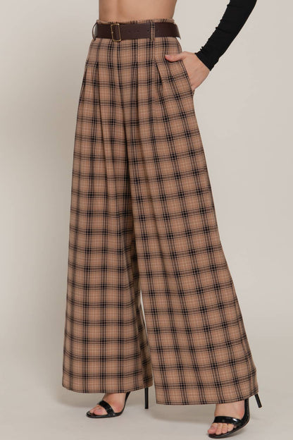 Plaid Woven Pants