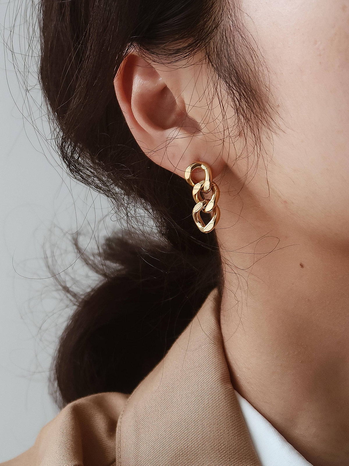 Non-Tarnish Chain Link Earrings