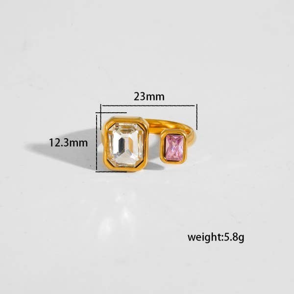 Non Tarnish Rhinestone Ring