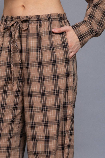 Plaid Pant Set