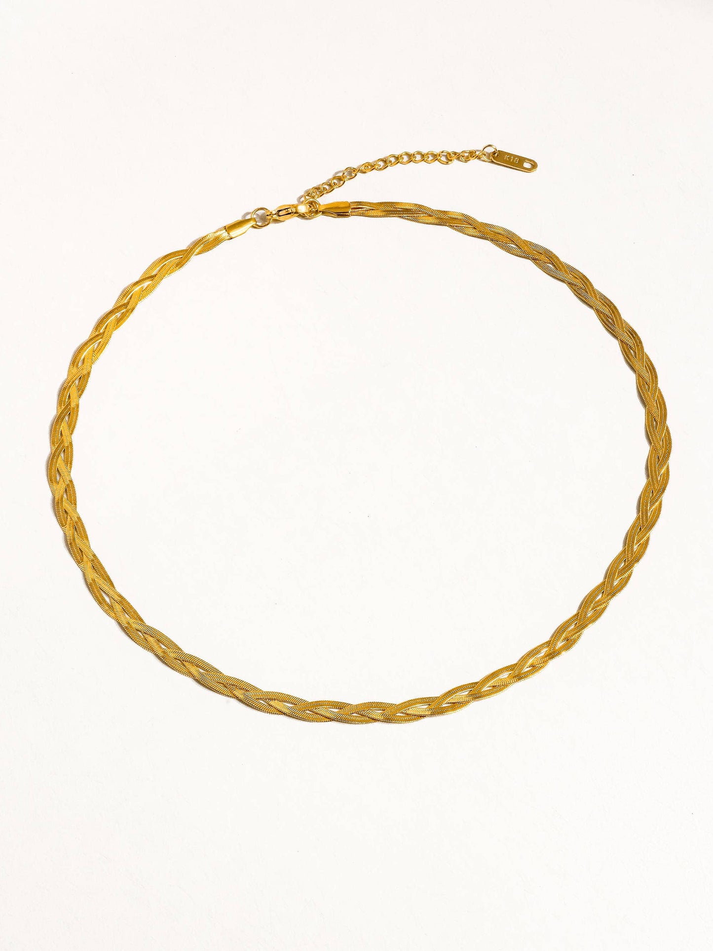 Non-Tarnish Braided Snake Chain Necklace