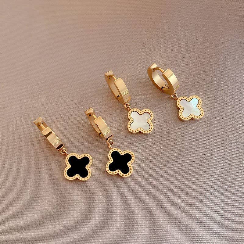 Non Tarnish Clover Earrings