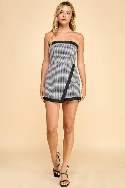 Houndstooth Romper
