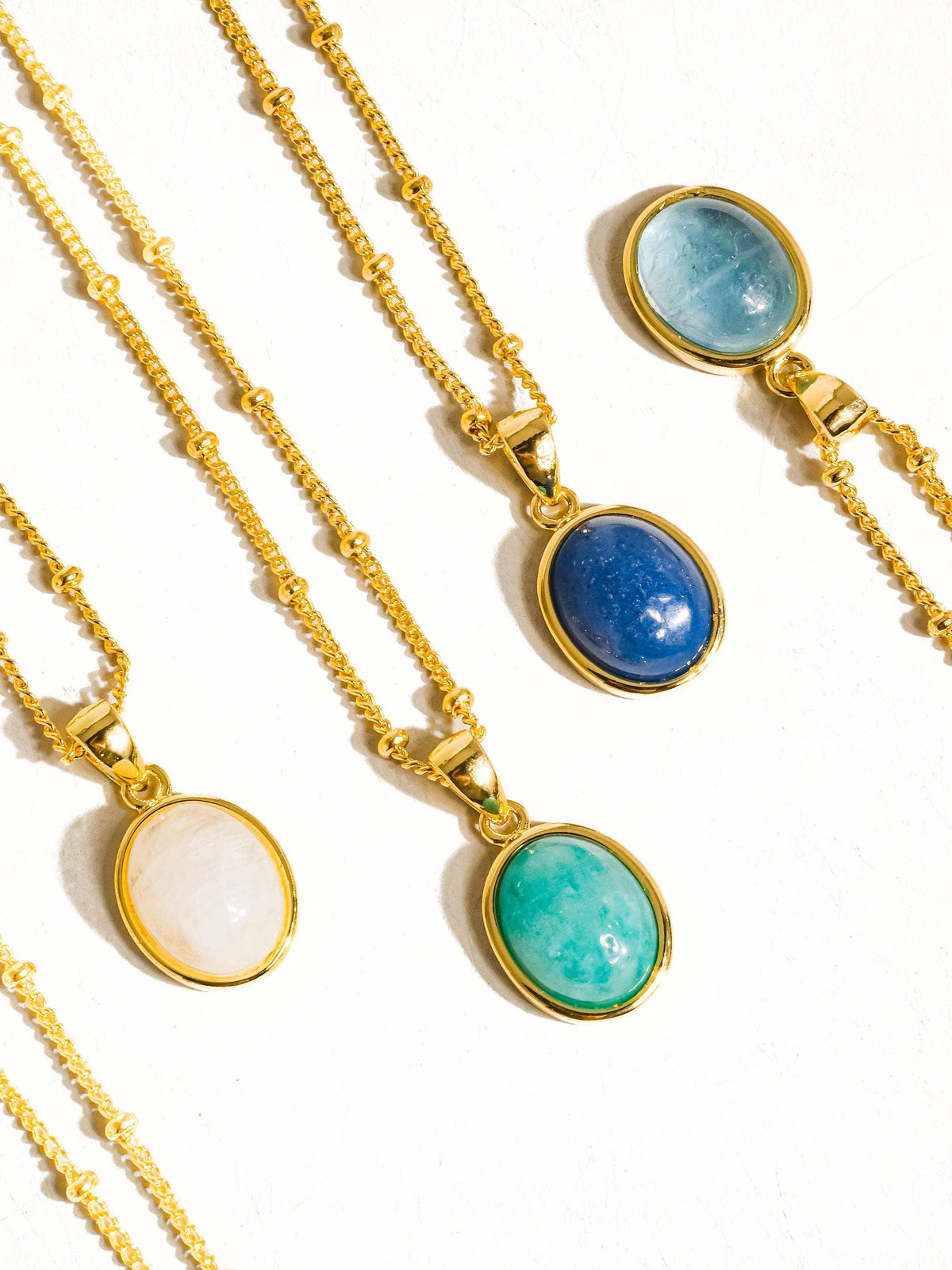 Non Tarnish Natural Stone Necklace