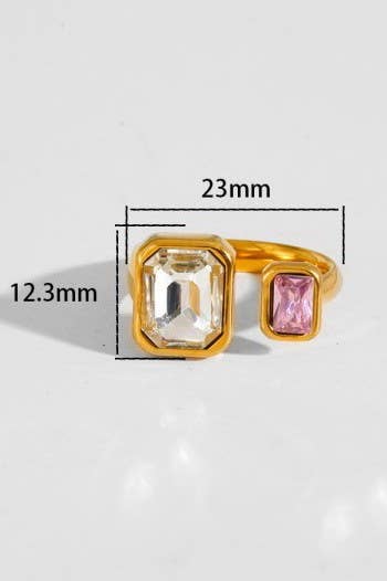 Non Tarnish Rhinestone Ring