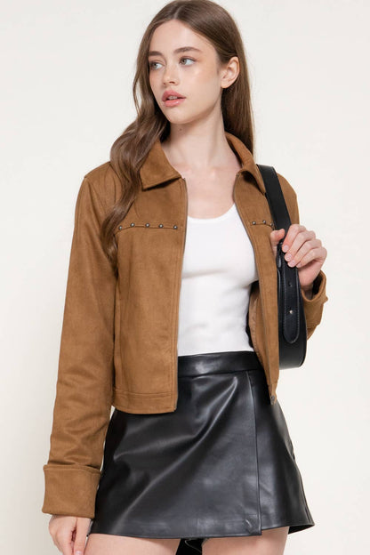 Stud Suede Jacket