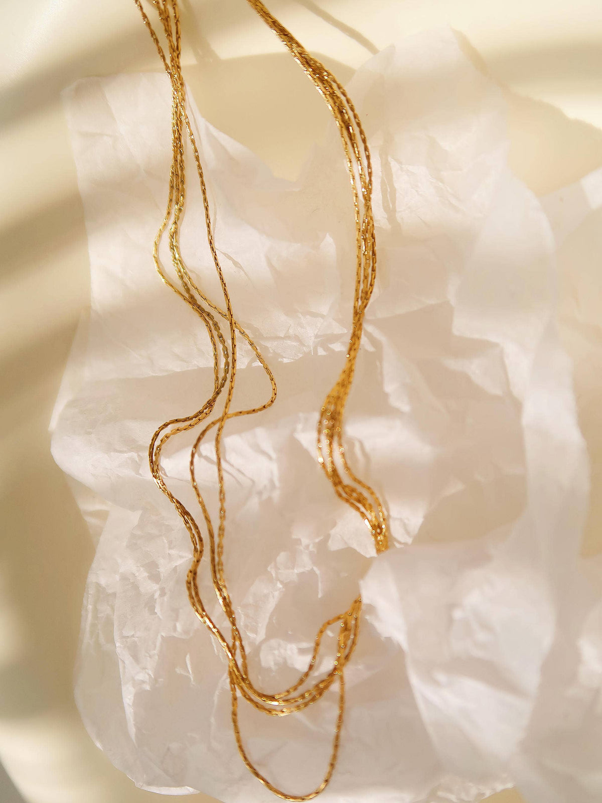 Non-Tarnish Layered Chain Necklace