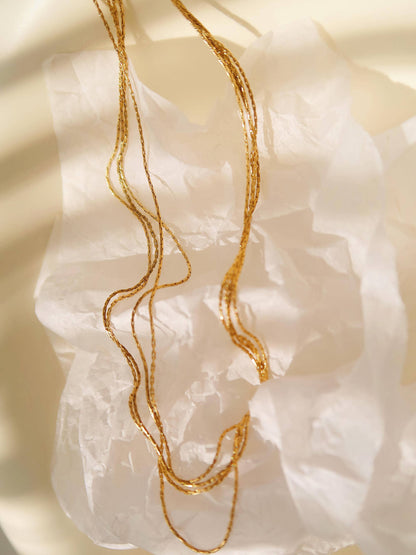 Non-Tarnish Layered Chain Necklace