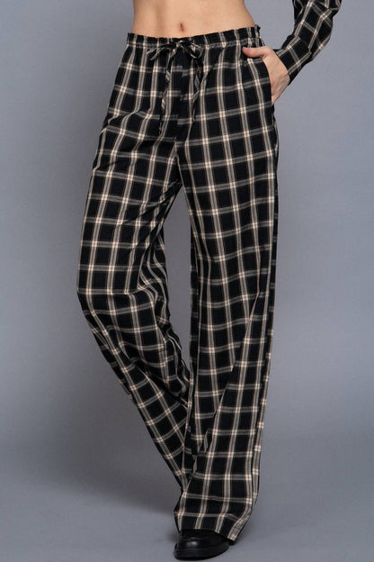 Plaid Pant Set