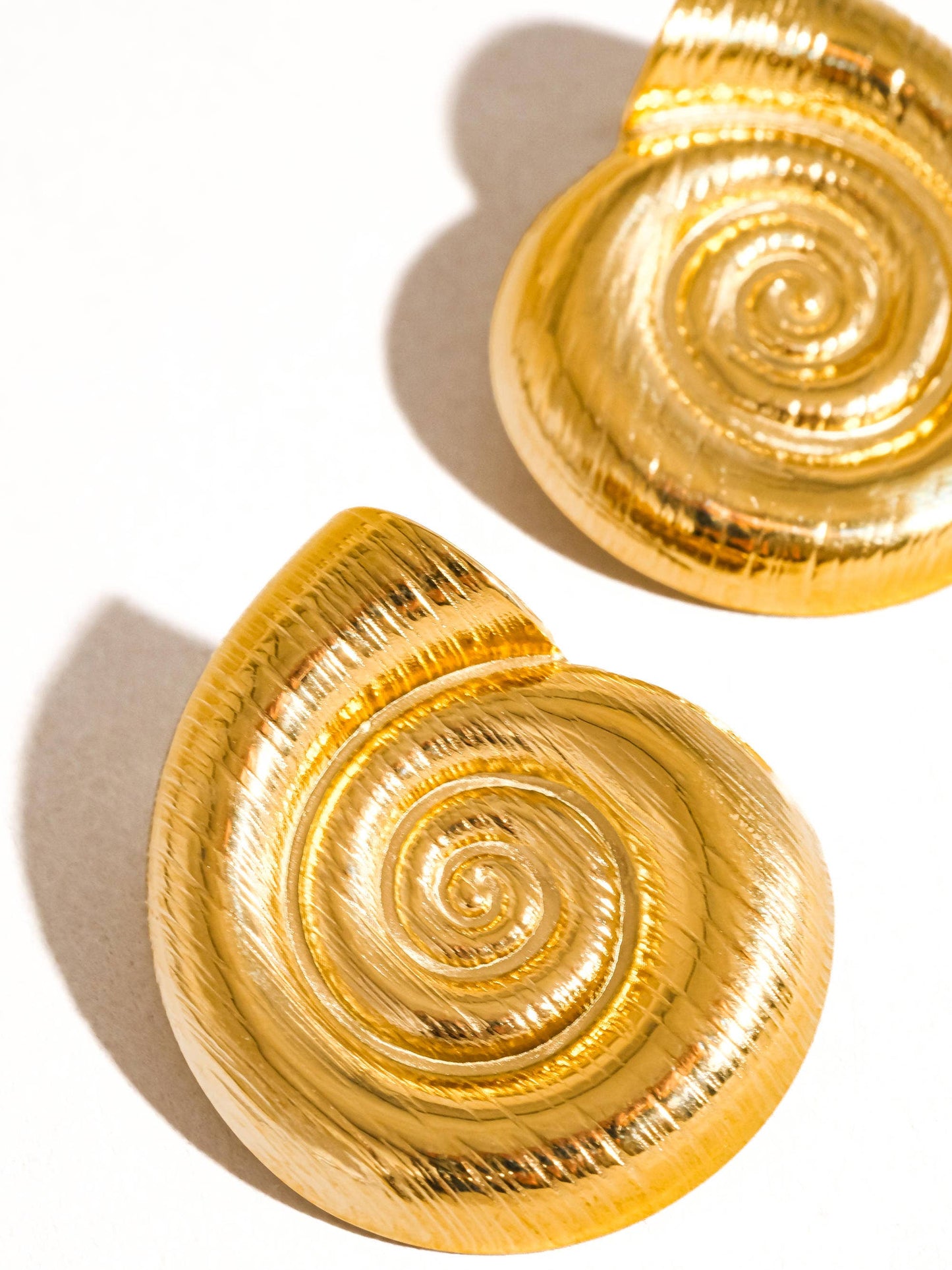Non-Tarnish Large Seashell Stud