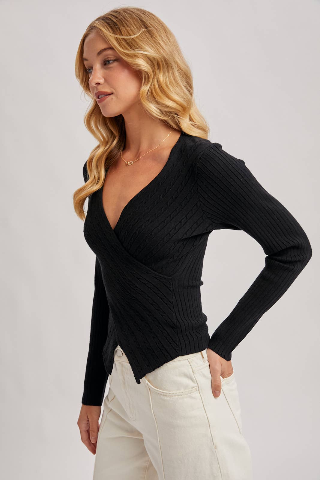 Wrap Knit Top