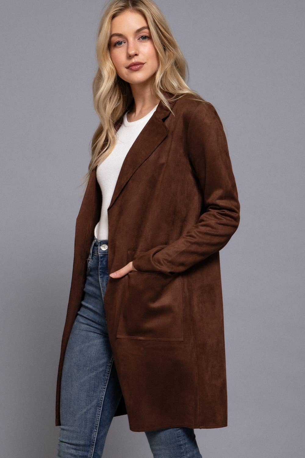 Long Suede Jacket