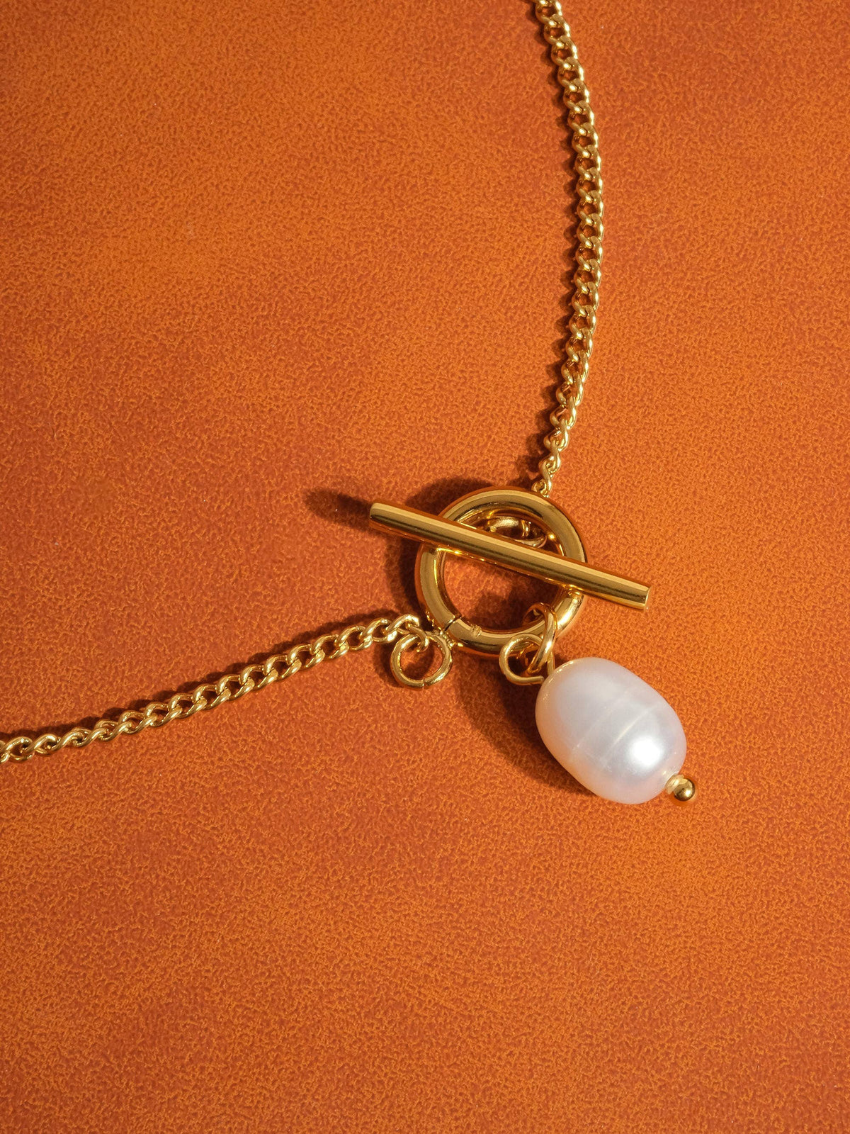 Non-Tarnish Classic Pearl Chain Necklace