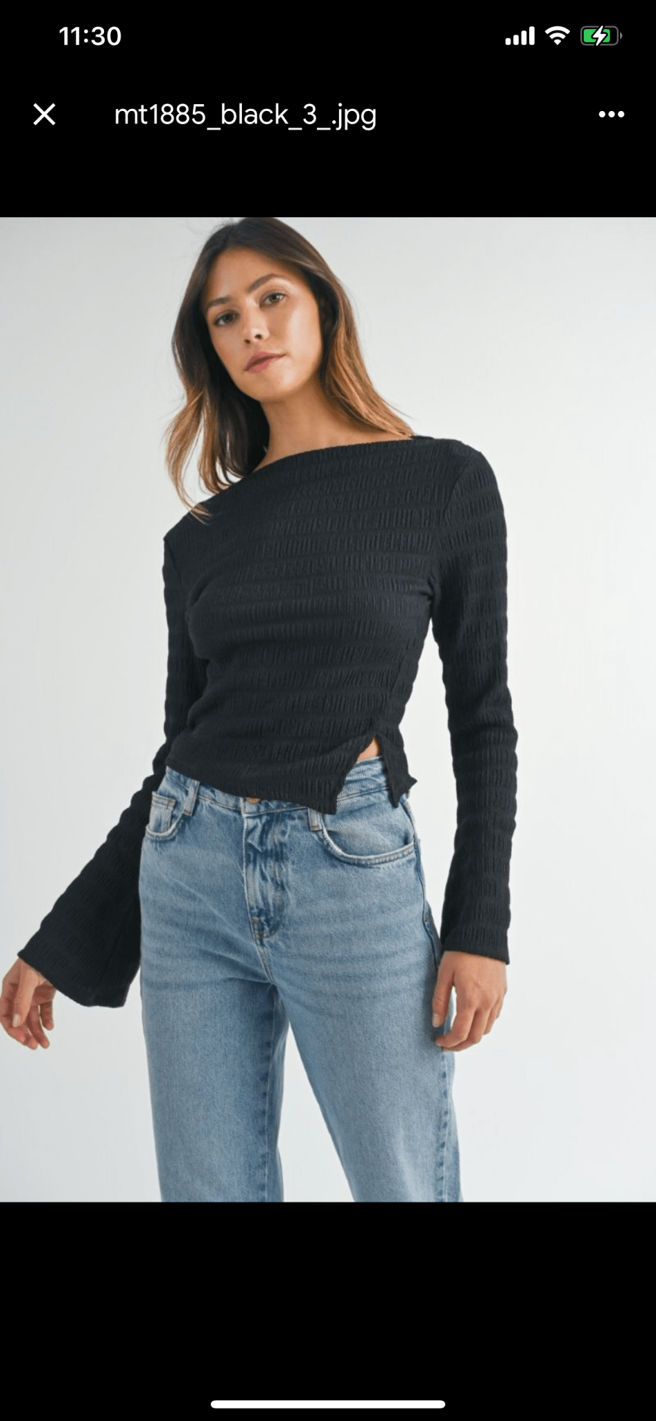 Boat Neck Long Sleeve