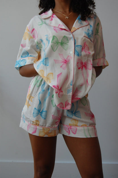 Bow PJ Shorts