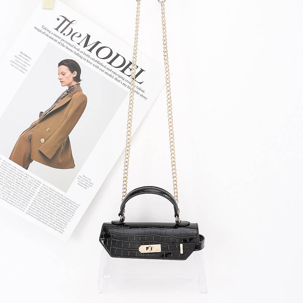 Transparent Top Handle Bag
