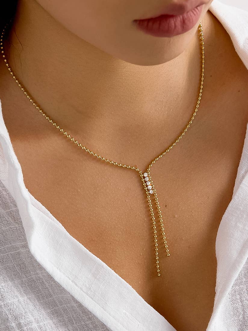 Zephine Non-Tarnish CZ Necklace
