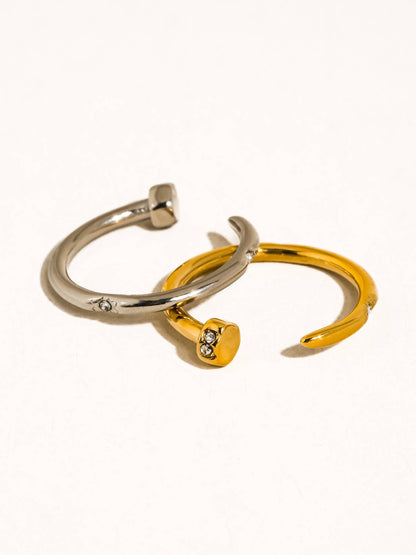 Vexa 18K Gold Non-Tarnish Wrap Around Nail Ring