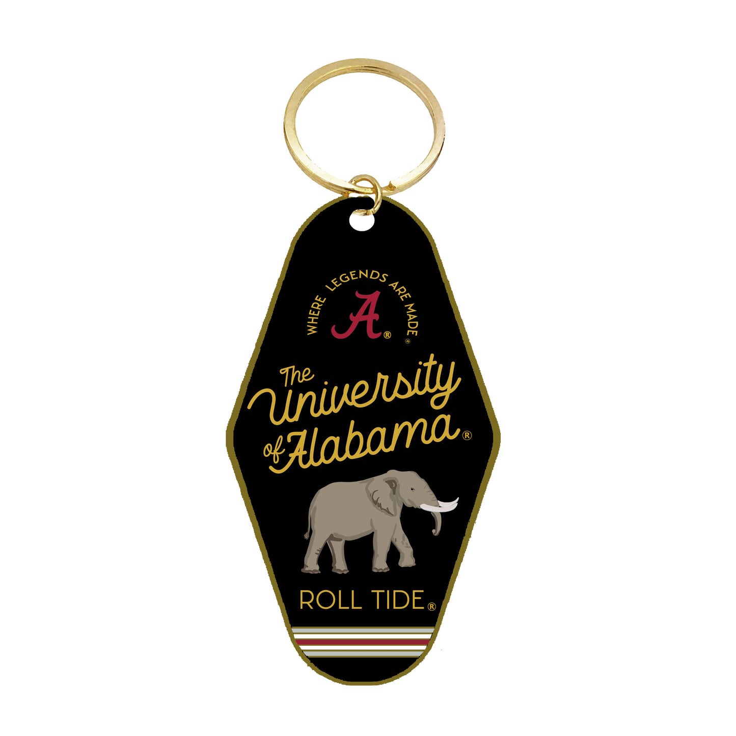 University of Alabama Enamel Keychain, Collegiate