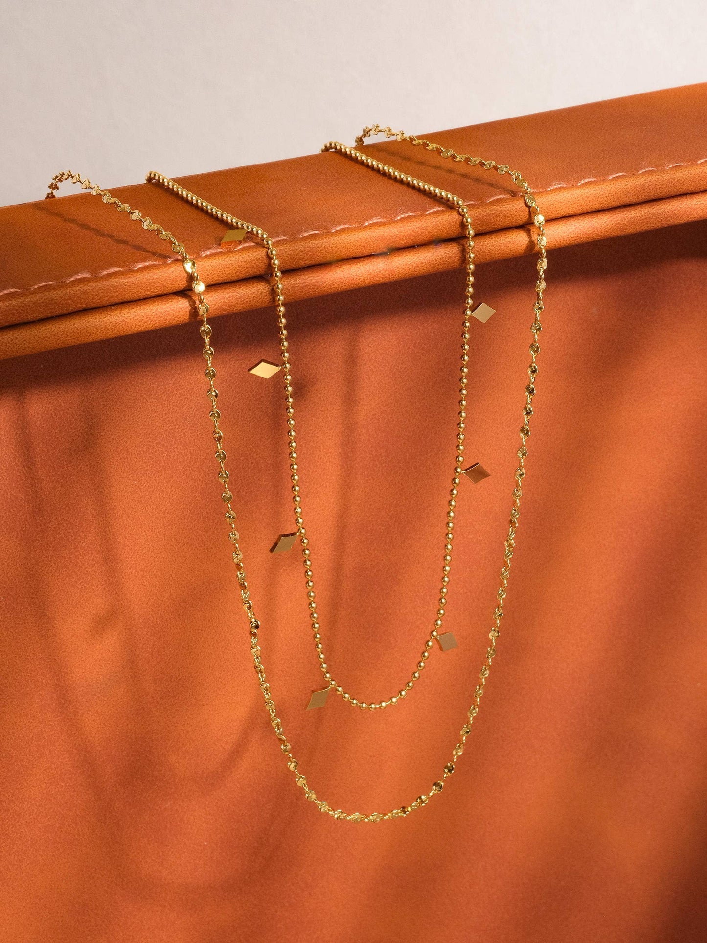 Arômes Non-Tarnish Layered Tassel Necklace