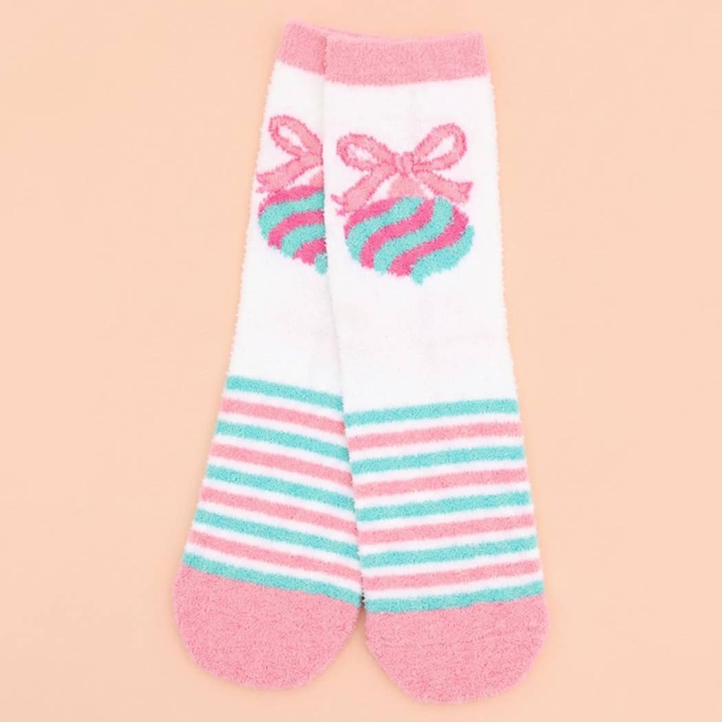 Fuzzy Christmas Socks