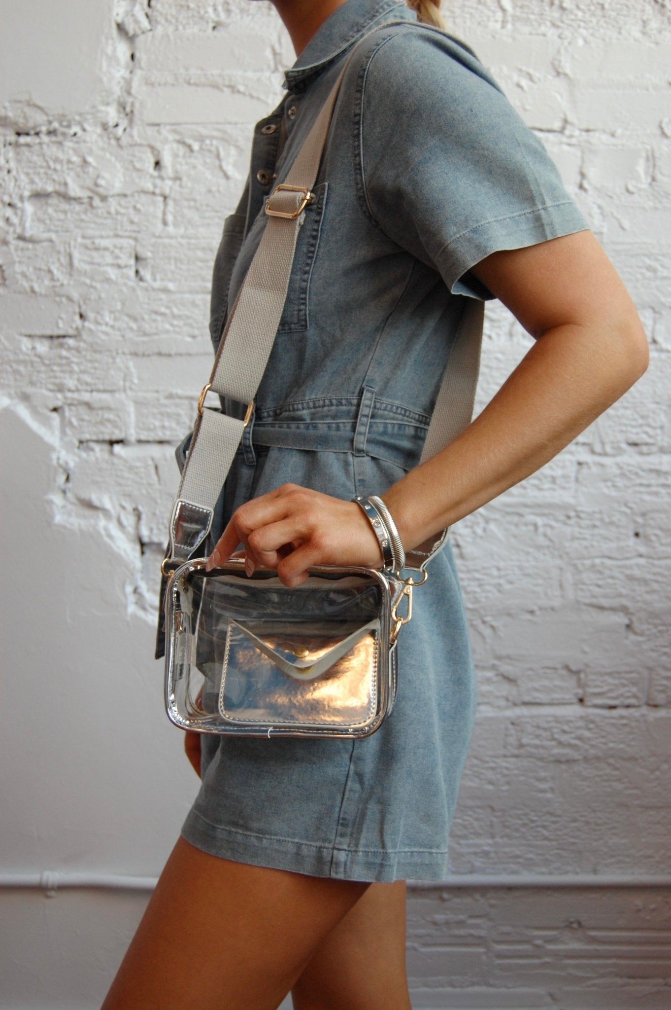 Clear Metallic Bag