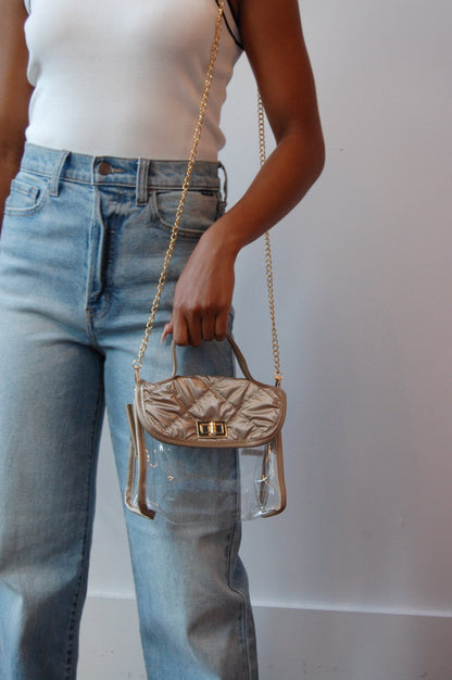 Clear Quilted Bag