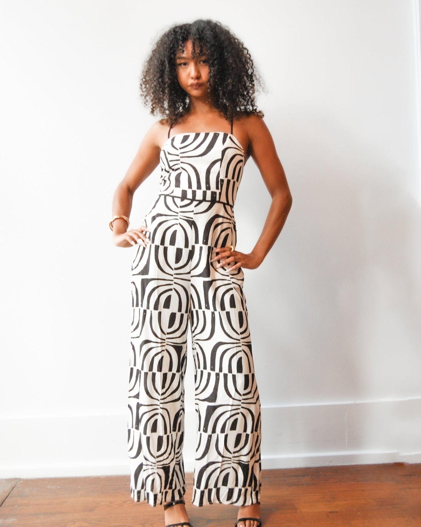 CrissCross Abstract Jumpsuit