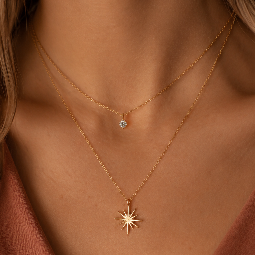 Non Tarnish Star Necklace