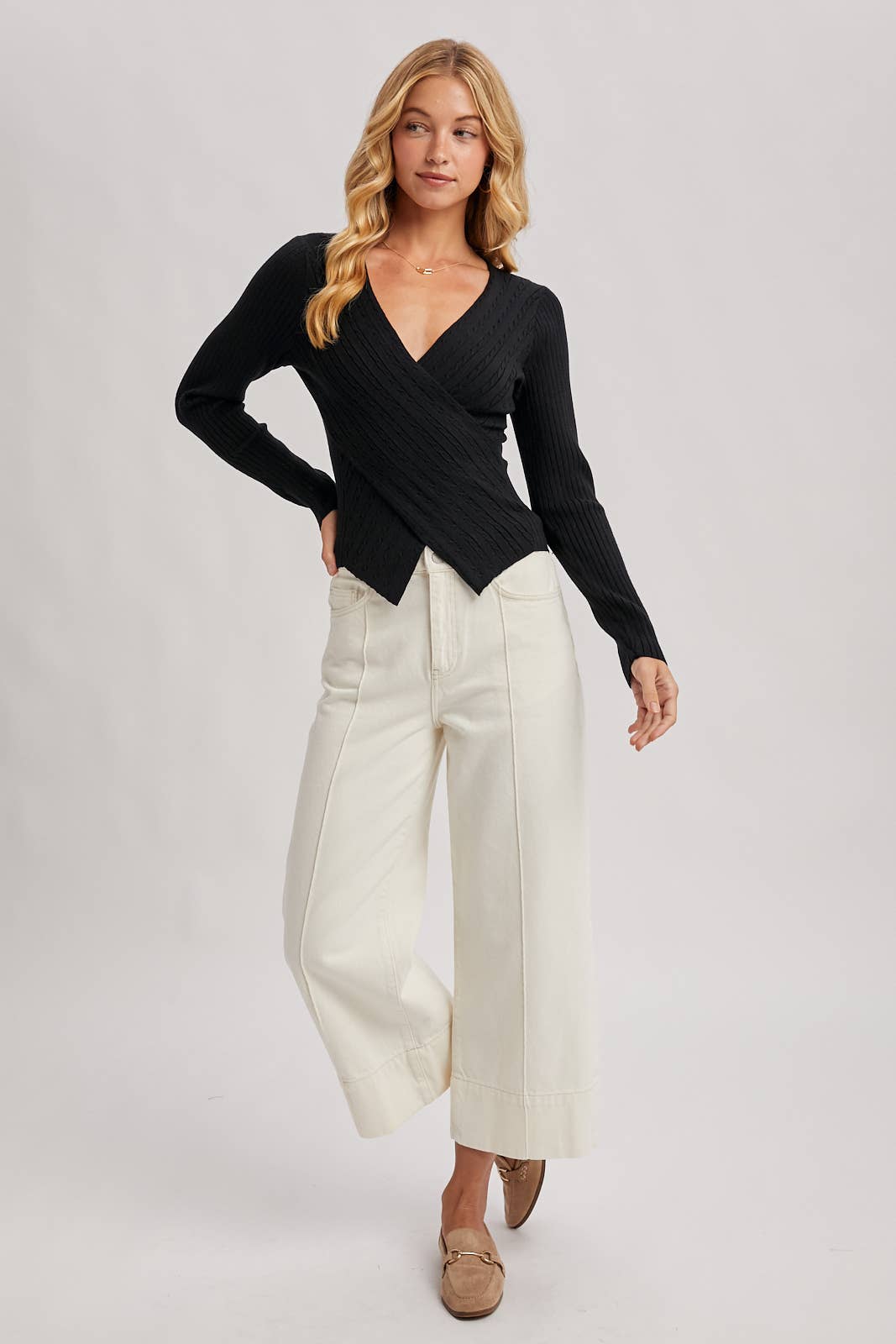 Wrap Knit Top