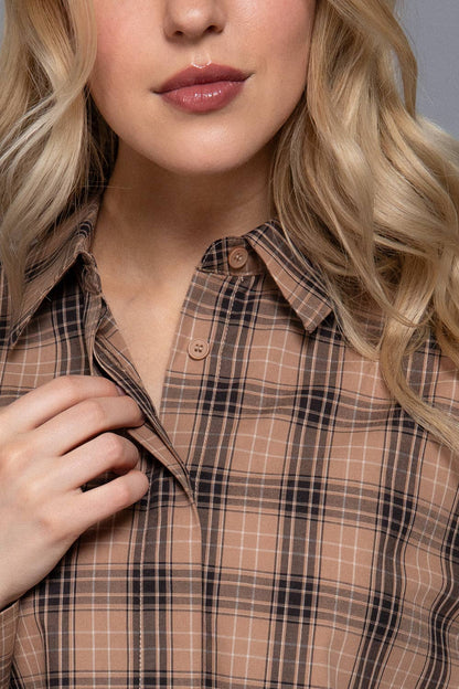 Plaid Top Set