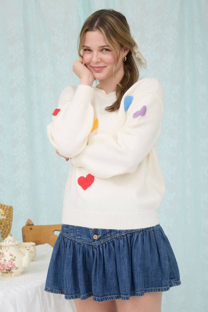 Crewneck Heart Sweater