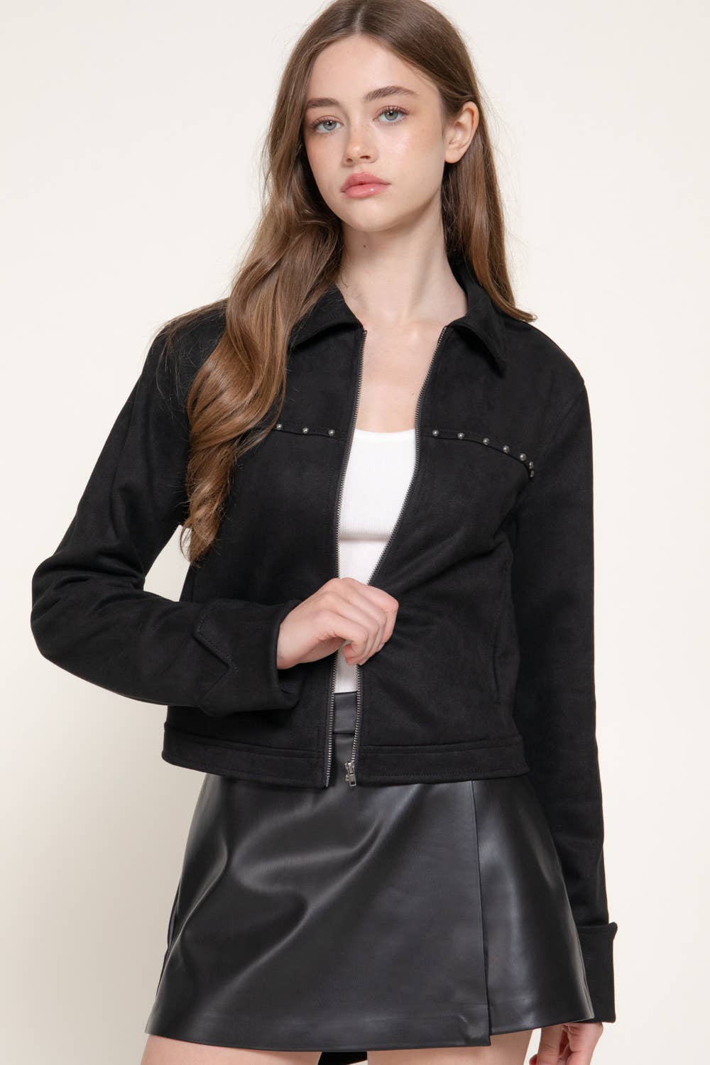 Stud Suede Jacket