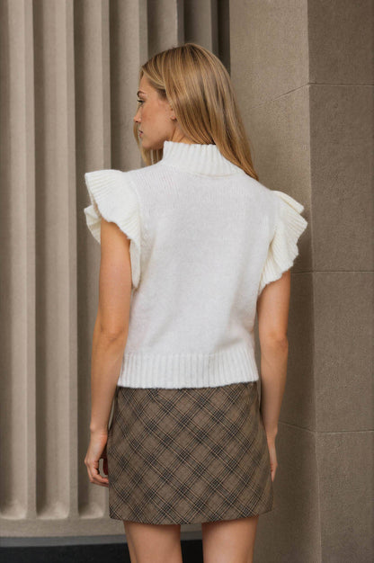 Ruffle Sleeve Sweater