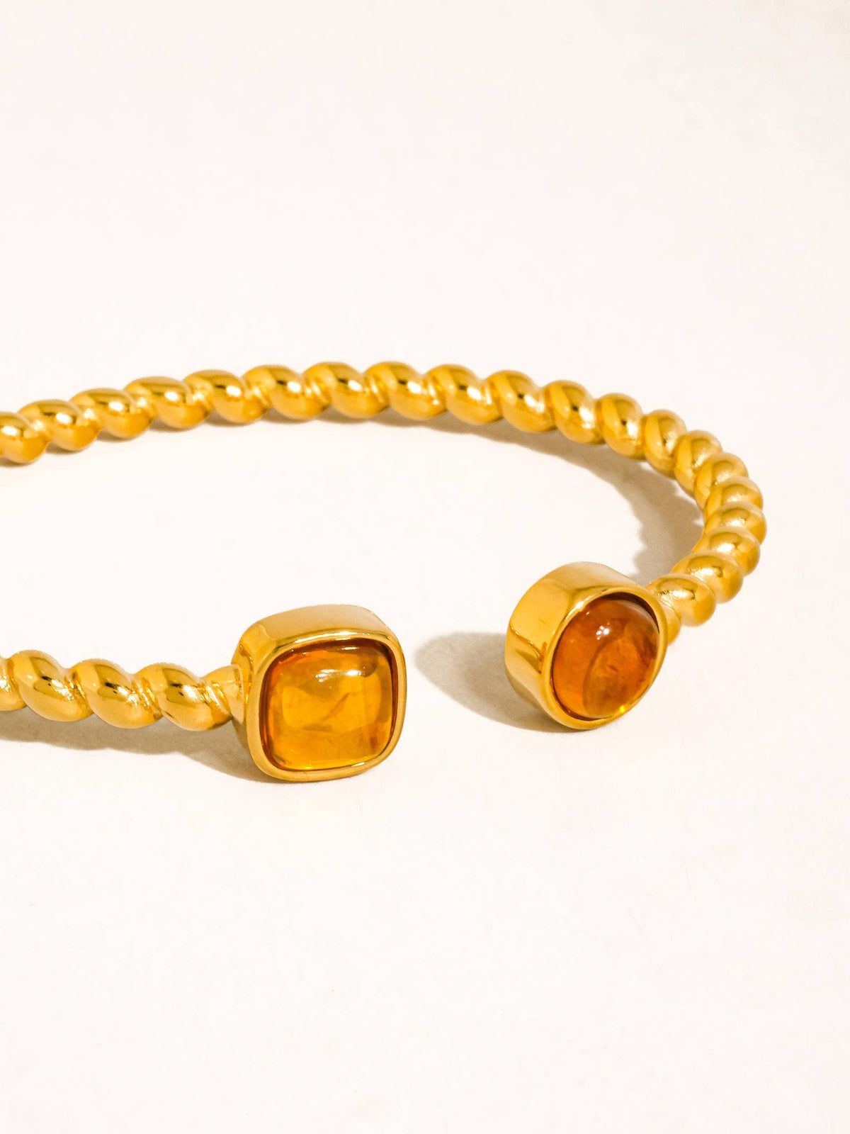 Cinder 18K Gold Non-Tarnish Resin Cuff