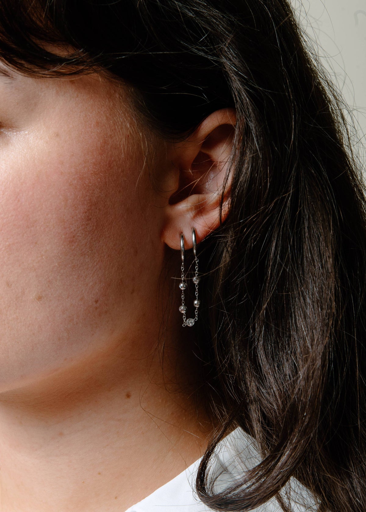 Non Tarnish Double Earrings
