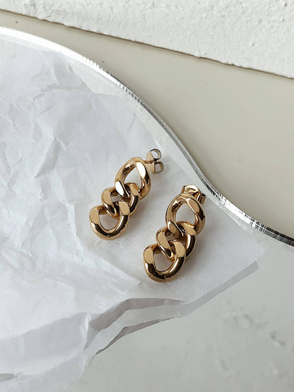 Non-Tarnish Chain Link Earrings