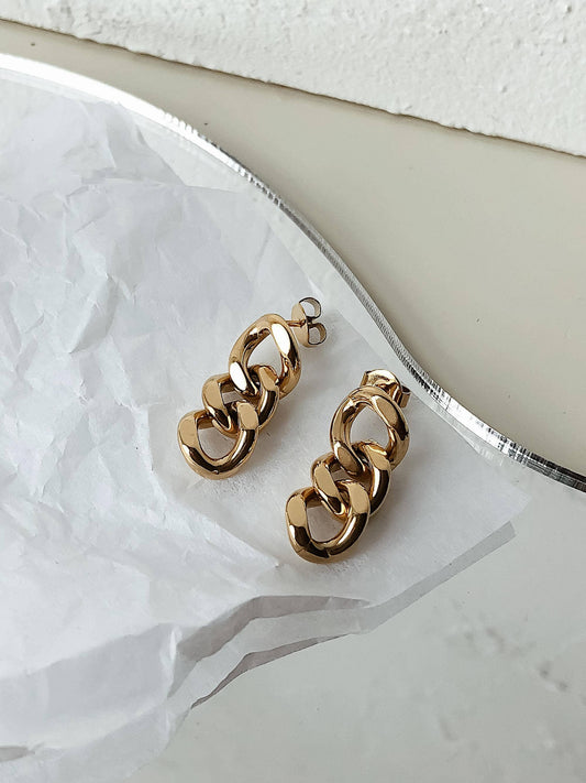 Non-Tarnish Chain Link Earrings