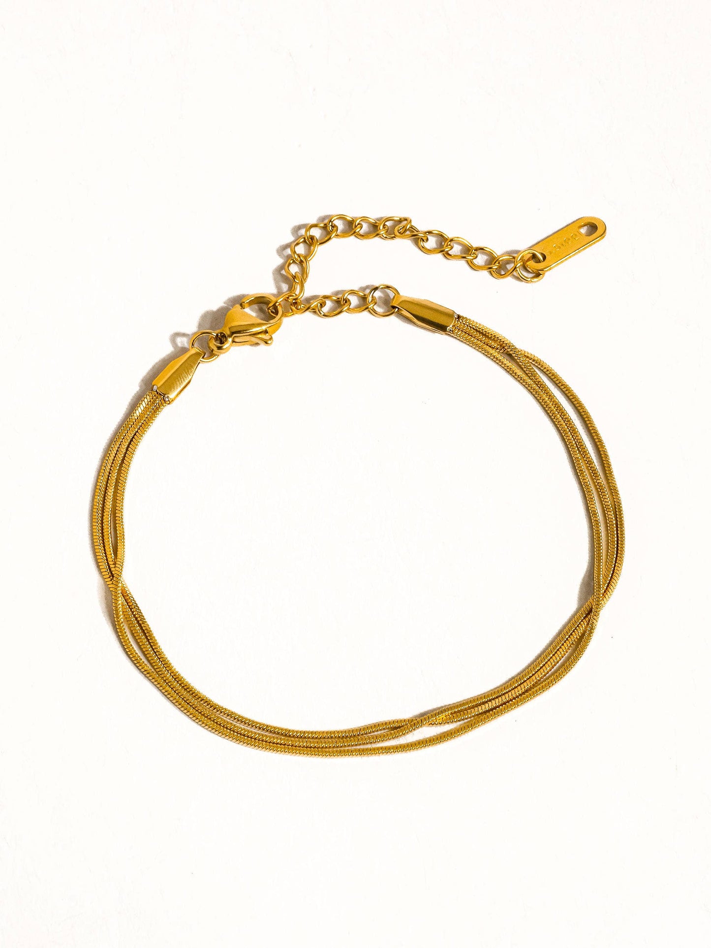 Germaine 18K Gold Non-Tarnish Classic Thin Chain Bracelet