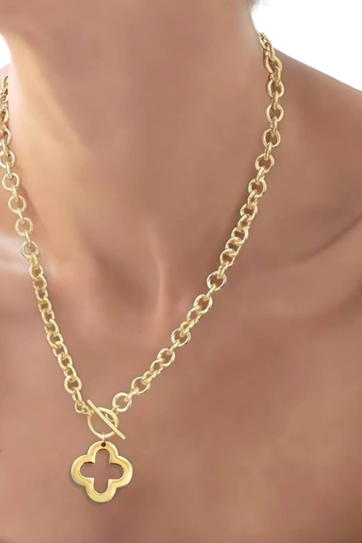 Non- Tarnish Clover Necklace