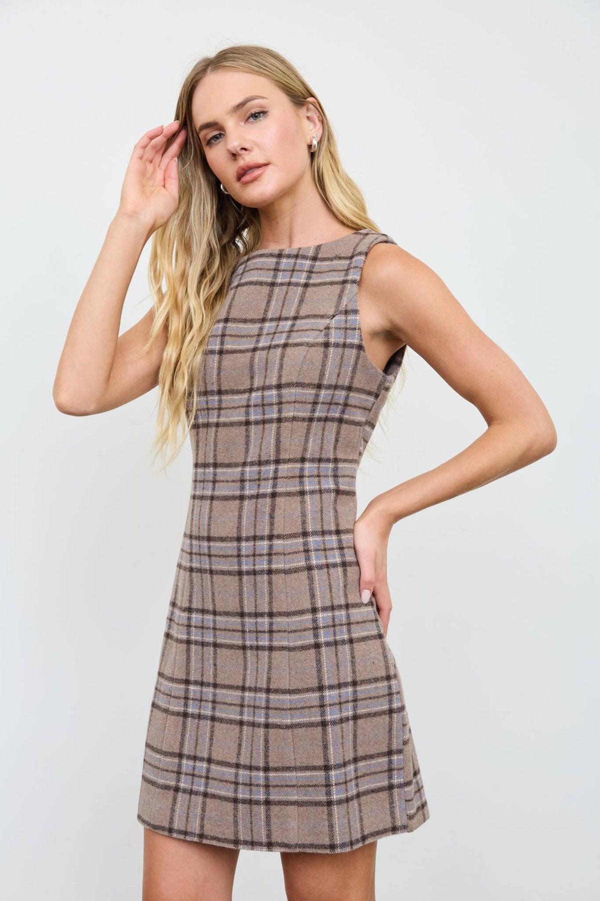 Plaid Mini Dress